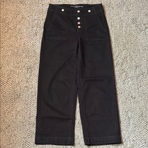 Chico's Black Wide Leg Crop Pants